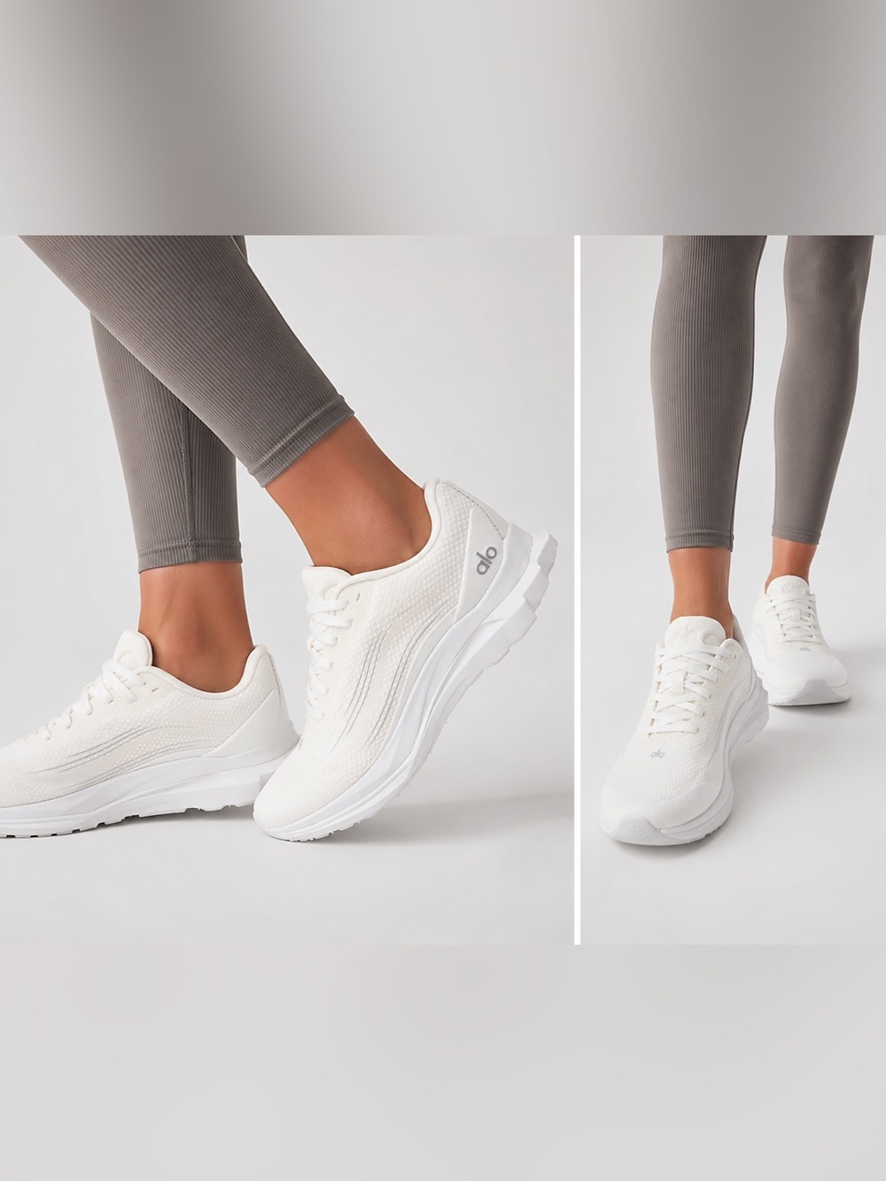 Alo Runner White/White Unisex Sneakers – New in Box | Men’s 6.5 / Women’s 8 - Picture 2 of 13